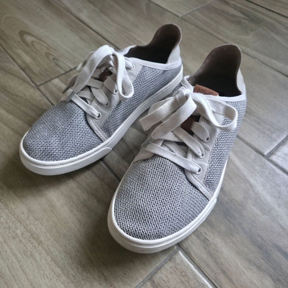 OluKai Pehuea Li Convertible Sneakers Women’s Size 8 Gray Knit Comfort - Picture 10 of 16